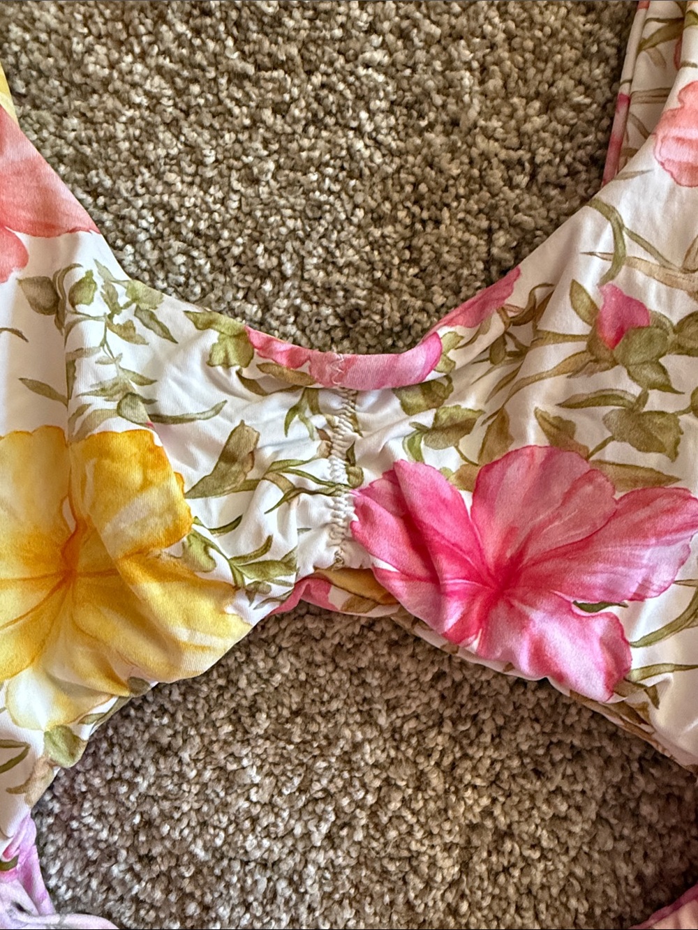 LoveShackFancy x Hurley Hibiscus Cheeky One-Piece Swimsuit, Small, NWT - Picture 5 of 11